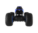 Auto RC Off-Road terénní 2,4GHz plast 32cm dobíjecí pack+baterie modré v krabici 38x23x26cm