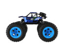 Auto RC Off-Road terénní 2,4GHz plast 32cm dobíjecí pack+baterie modré v krabici 38x23x26cm