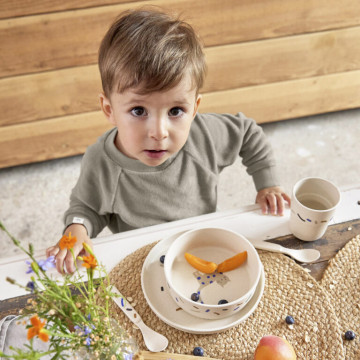 Dish Set PP/Cellulose Little Mateys royal blue