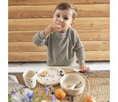 Dish Set PP/Cellulose Little Mateys spicy orange