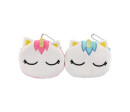 Peněženka dívčí jednorožec semiš 12x10cm s doplňky do vlasů 2 barvy v sáčku 16ks v boxu