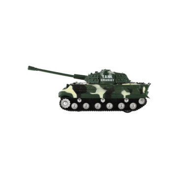 Tank RC PANTHER plast 25cm na baterie 27mHz se zvukem se světlem v krabici 28x13x12cm