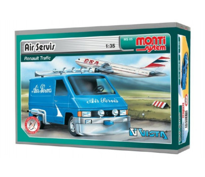 Stavebnice Monti System MS 05 Air Servis Renault Trafic 1:35 v krabici 22x15x6cm