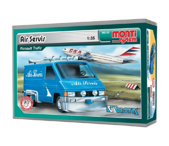 Stavebnice Monti System MS 05 Air Servis Renault Trafic 1:35 v krabici 22x15x6cm