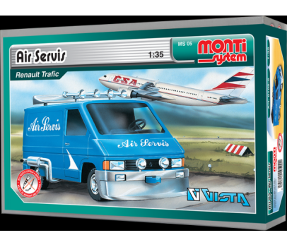 Stavebnice Monti System MS 05 Air Servis Renault Trafic 1:35 v krabici 22x15x6cm