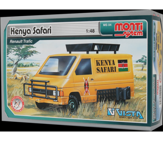 Stavebnice Monti System MS 04 Kenya Safari Renault Trafic 1:48 v krabici 22x15x6cm