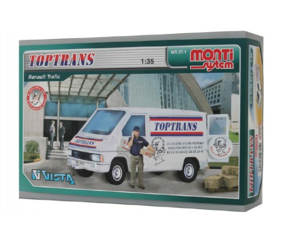 Stavebnice Monti System MS 27.1 Toptrans Trafic 1:35 v krabici 22x15x6cm