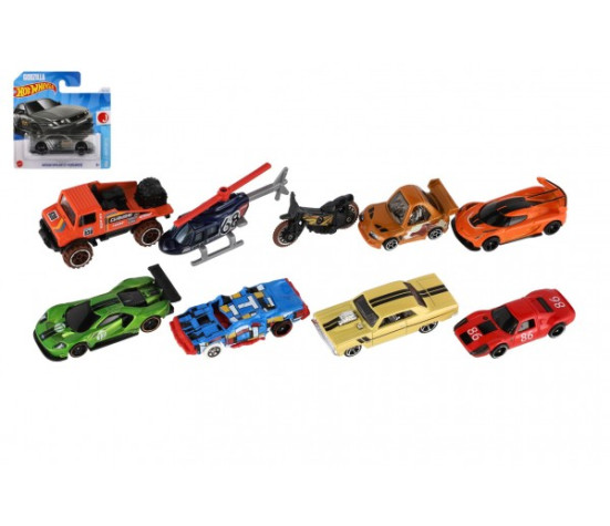 Auto/Autíčko Hot Wheels kov/plast 6-8cm na volný chod mix druhů na kartě