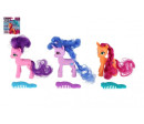 Kůň/Jednorožec My Little Pony figurka česací plast s hřebenem 3 barvy na kartě 12,5x13cm