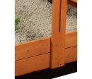 Dětské dřevěné pískoviště se stříškou Baby Mix 120x120 cm červeno-bílé, Červená Dětské dřevěné pískoviště se stříškou Baby Mix 120x120 cm červeno-bílé, Červená