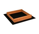 Dětské dřevěné pískoviště se stříškou Baby Mix 120x120 cm červeno-bílé, Červená Dětské dřevěné pískoviště se stříškou Baby Mix 120x120 cm červeno-bílé, Červená