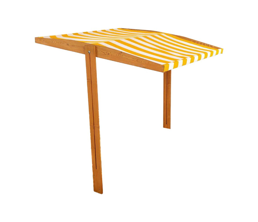 Stříška pro dětské dřevěné pískoviště Baby Mix 120x120 cm žluto-bílá Stříška pro dětské dřevěné pískoviště Baby Mix 120x120 cm žluto-bílá