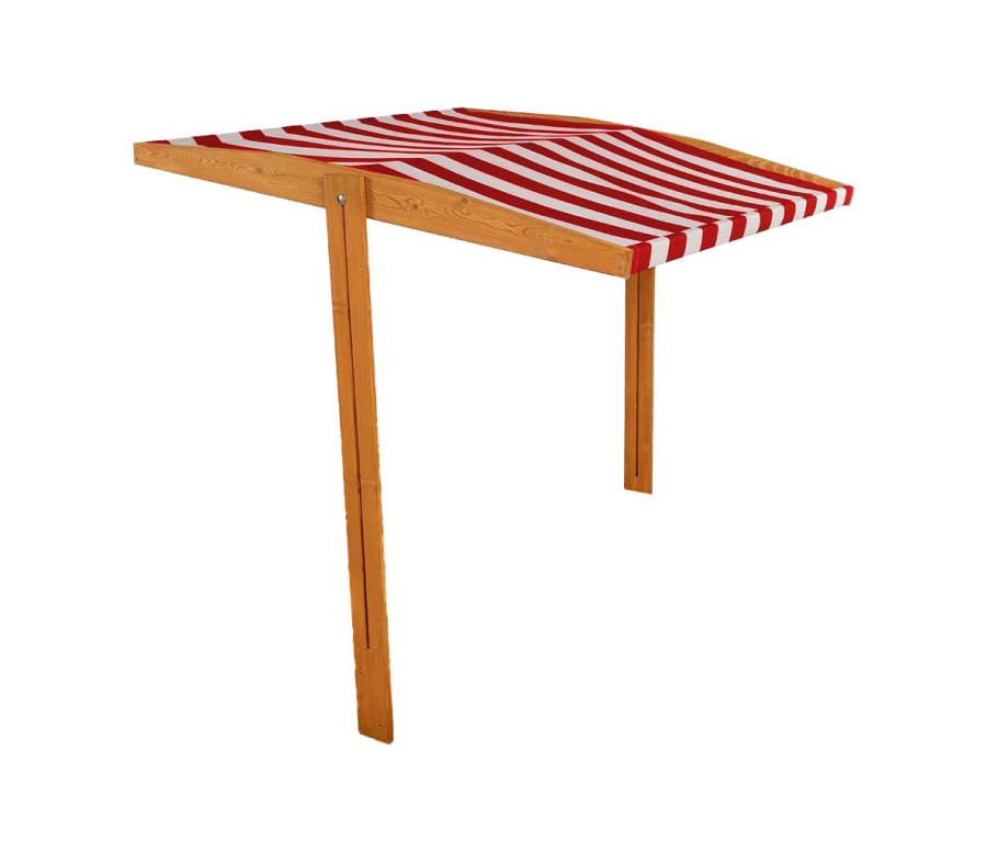 Stříška pro dětské dřevěné pískoviště Baby Mix 120x120 cm červeno-bílá Stříška pro dětské dřevěné pískoviště Baby Mix 120x120 cm červeno-bílá