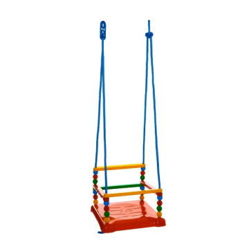 Houpačka plast 35x34cm červená nosnost 40kg v síťce