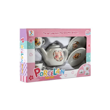 Čajová sada nádobí porcelán v krabičce 18x11,5x3,5cm