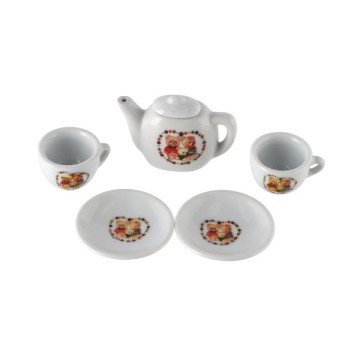 Čajová sada nádobí porcelán v krabičce 18x11,5x3,5cm