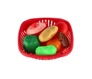 Sada nádobí v ošatce plast s doplňky v síťce 20x20x7cm Sada nádobí v ošatce plast s doplňky v síťce 20x20x7cm