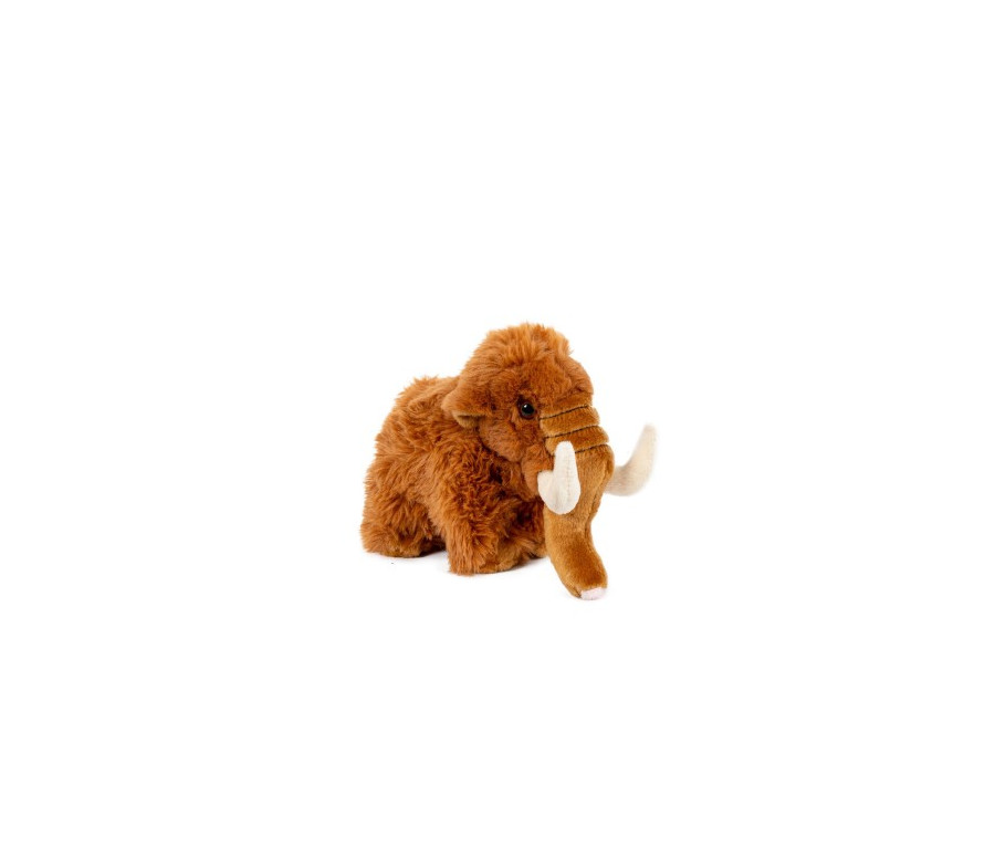 Mamut plyš 10x17cm hnědý 0m+