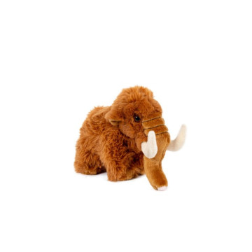 Mamut plyš 10x17cm hnědý 0m+