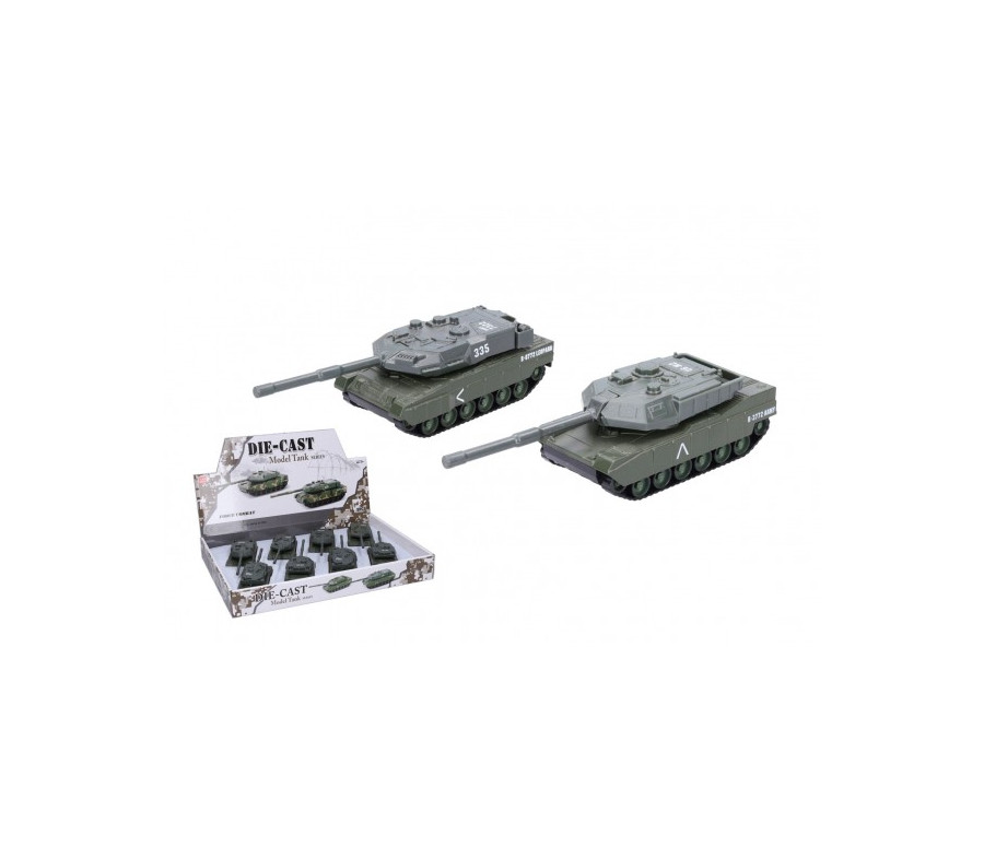 Tank kov/plast 14,5cm na zpětné natažení 8ks v boxu Tank kov/plast 14,5cm na zpětné natažení 8ks v boxu