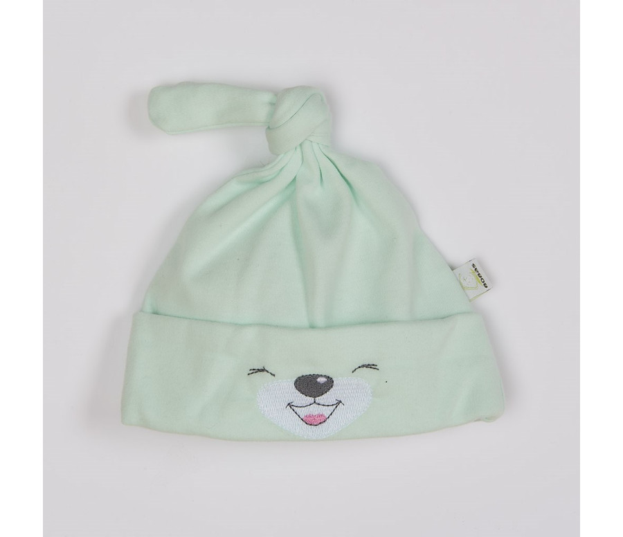 Bavlněná kojenecká čepička Bobas Fashion Lucky zelená Bavlněná kojenecká čepička Bobas Fashion Lucky zelená
