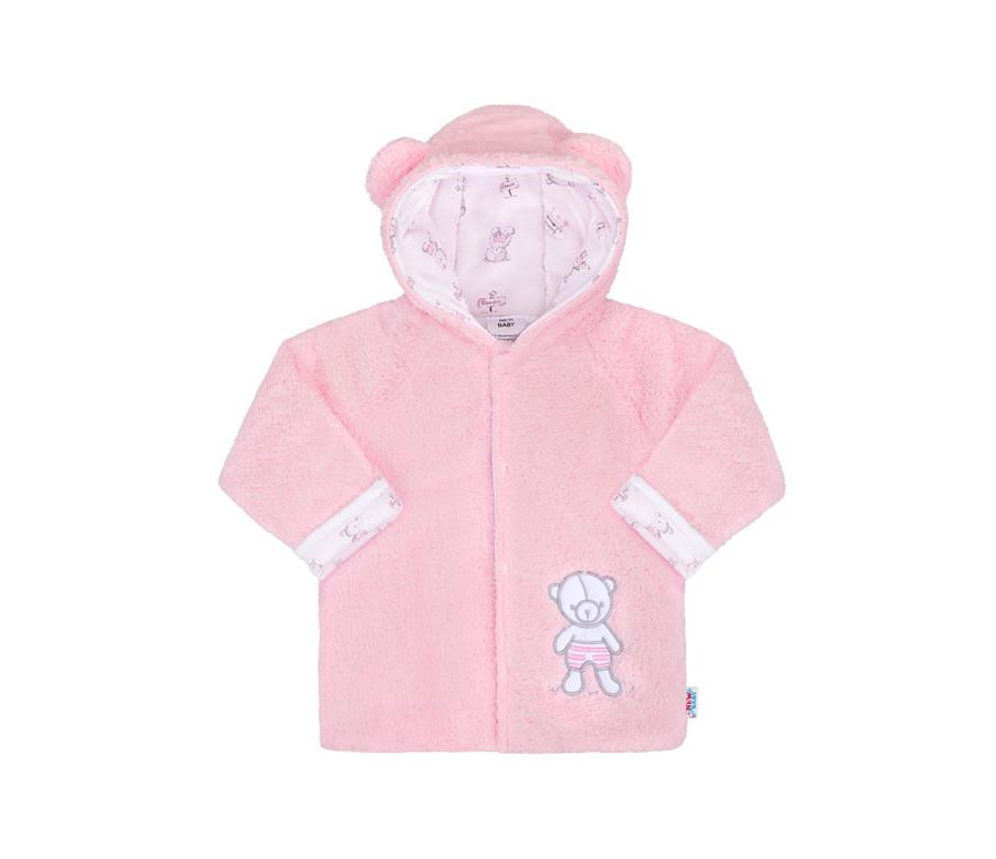 Zimní kabátek New Baby Nice Bear růžový