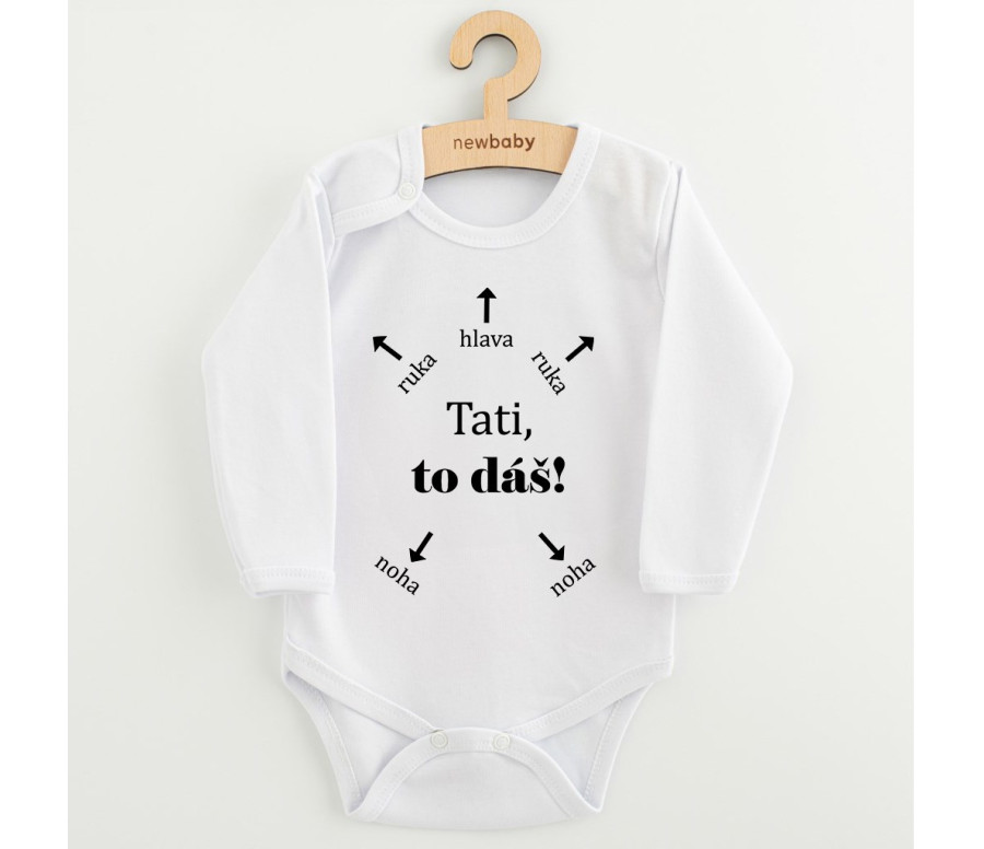 Body s potiskem New Baby Tati, to dáš! Body s potiskem New Baby Tati, to dáš!