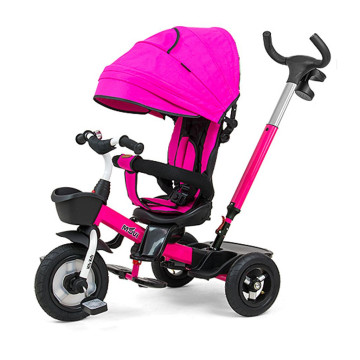 Dětská tříkolka Milly Mally Movi black-pink, Růžová