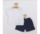 Kojenecká mušelínová soupravička New Baby Summer Nature Collection tmavě modrá