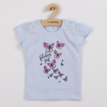Kojenecké tričko se sukýnkou New Baby Butterflies modrá