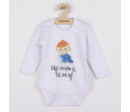 Body s potiskem New Baby Když nespím já, tak ani vy - dárkové balení
