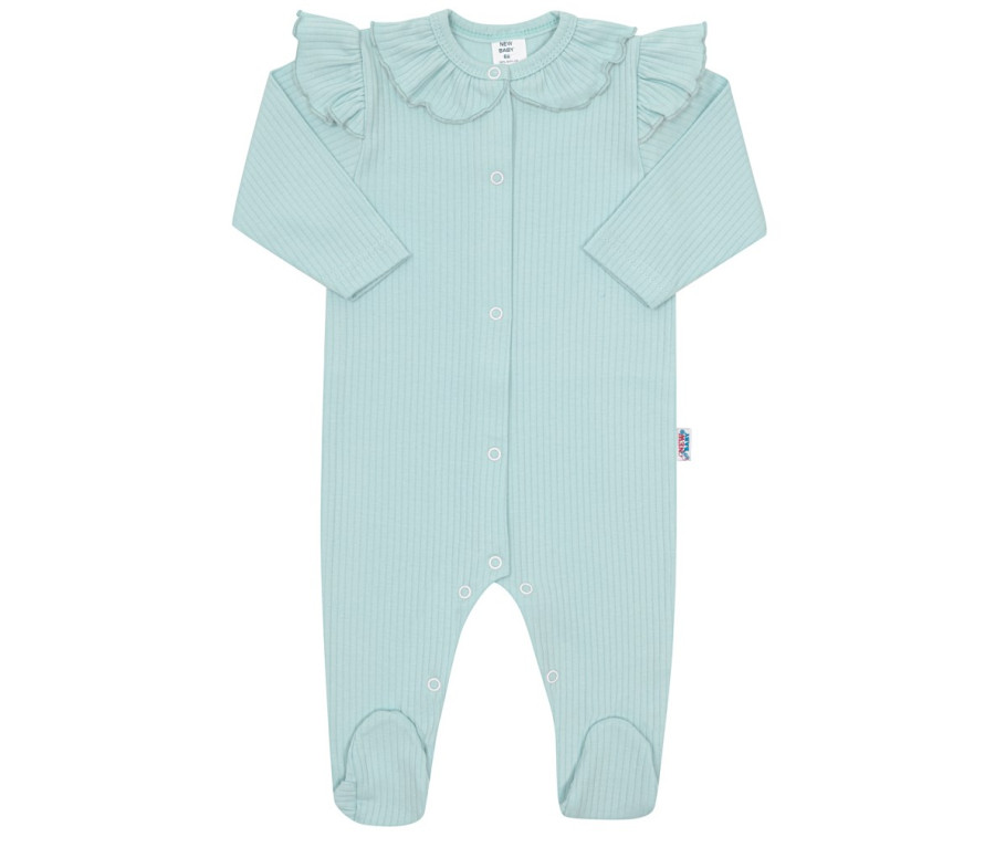 Kojenecký bavlněný overal New Baby Stripes ledově modrá Kojenecký bavlněný overal New Baby Stripes ledově modrá
