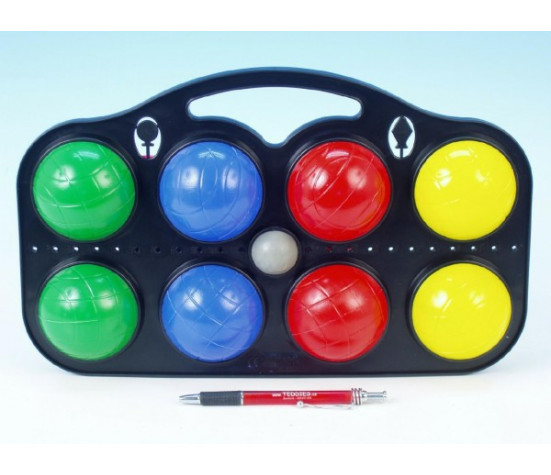 Petanque koule plast 8ks 37x22x7cm