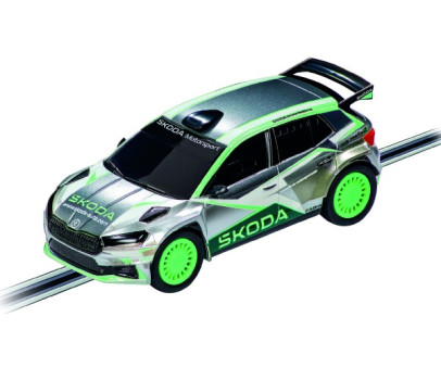 Auto Carrera GO!!! Škoda Fabia RS Rally 2 plast 9cm zelené na kartě