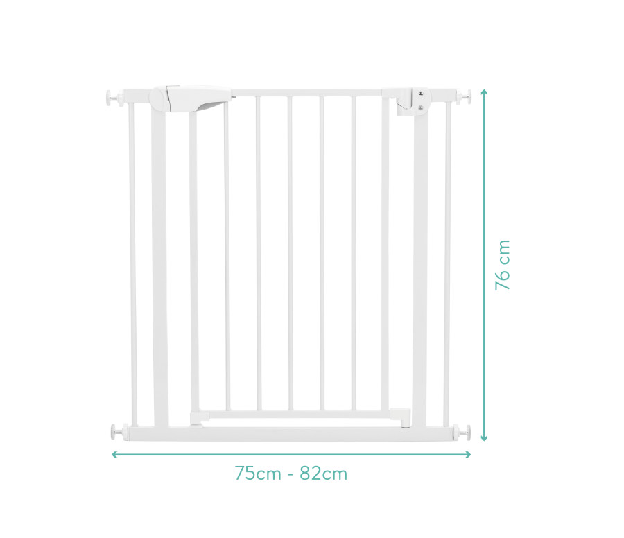 Fillikid Zábrana do dveří Auto-Close 75 - 82 cm, kovová, white Fillikid Zábrana do dveří Auto-Close 75 - 82 cm, kovová, white