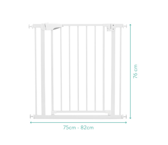 Fillikid Zábrana do dveří Auto-Close 75 - 82 cm, kovová, white