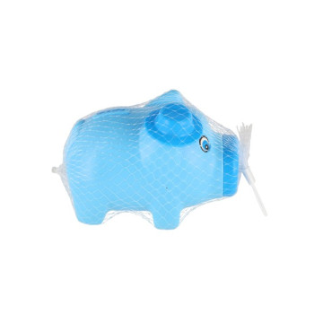 Pokladnička prasátko plast 16x12cm 2 barvy v síťce