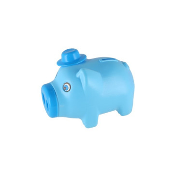 Pokladnička prasátko plast 16x12cm 2 barvy v síťce