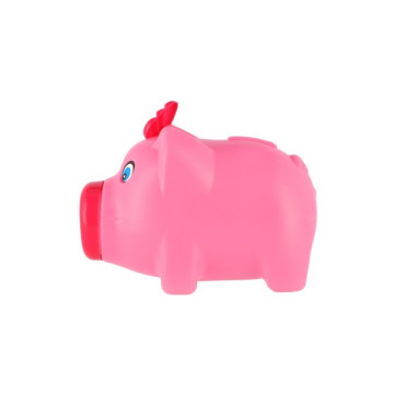 Pokladnička prasátko plast 16x12cm 2 barvy v síťce