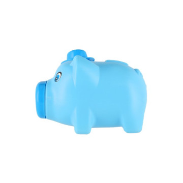 Pokladnička prasátko plast 16x12cm 2 barvy v síťce