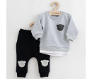 Kojenecká souprava tričko a tepláčky New Baby Brave Bear ABS šedá