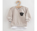 Kojenecká souprava tričko a tepláčky New Baby Brave Bear ABS béžová