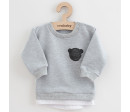 Kojenecká souprava tričko a tepláčky New Baby Brave Bear ABS šedá