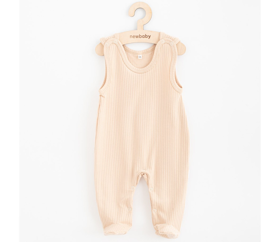 Kojenecké bavlněné dupačky New Baby Practical béžová Kojenecké bavlněné dupačky New Baby Practical béžová
