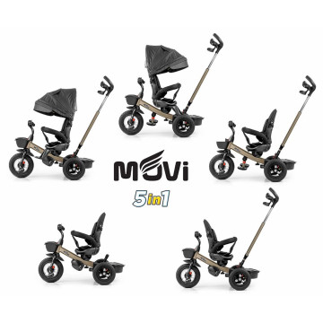 Dětská tříkolka Milly Mally Movi gold, Multicolor