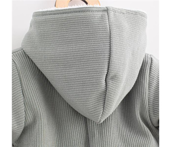 Kojenecká kombinéza s kapucí New Baby Frosty grey