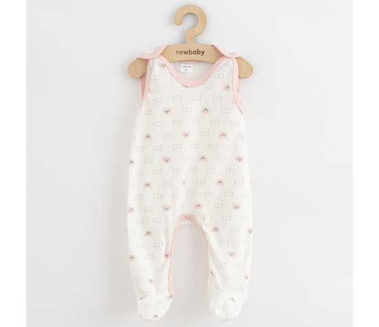 Kojenecké dupačky New Baby Classic II medvídek růžový