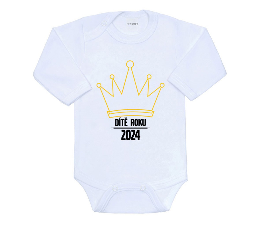 Body s potiskem New Baby Dítě roku 2024 Body s potiskem New Baby Dítě roku 2024