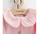 Kojenecký kabátek na knoflíky New Baby Luxury clothing Laura růžový