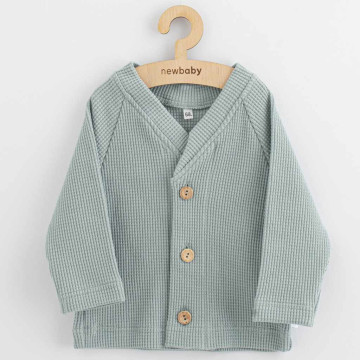 Kojenecký kabátek na knoflíky New Baby Luxury clothing Oliver šedý, Šedá 62 (3-6m)